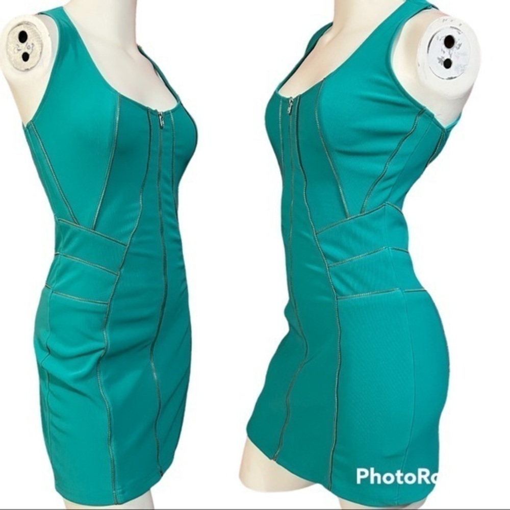TOP SHOP Body Con Bandage Zippers Mini Dress 6